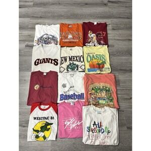 Lot Of 12 Vintage T-Shirts - Wholesale Bundle - 90s Reseller Lot Vintage Tee's